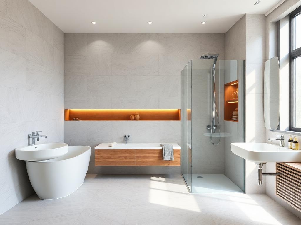 Completed luxury bathroom installation
